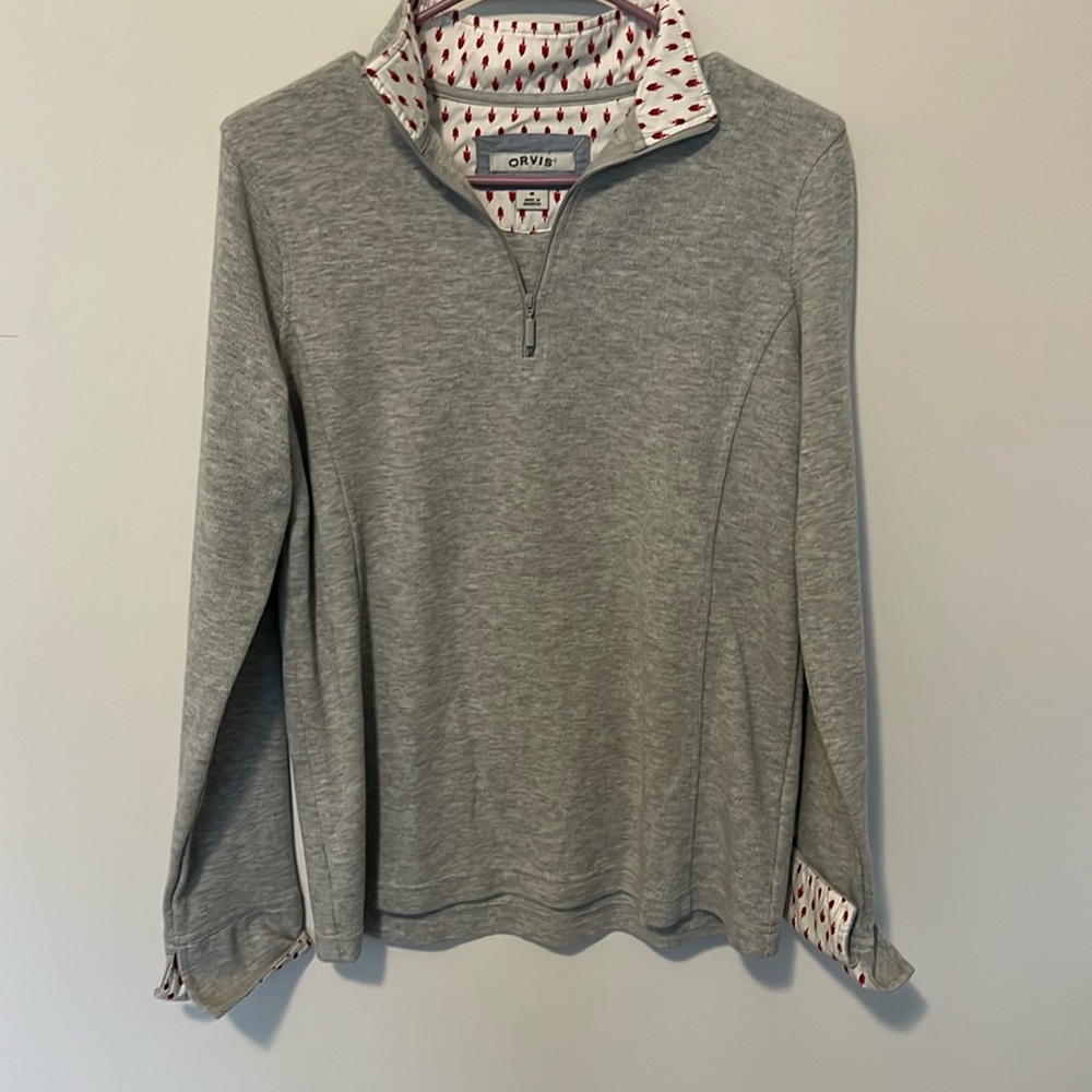 Orvis size medium half zip sweatshirt